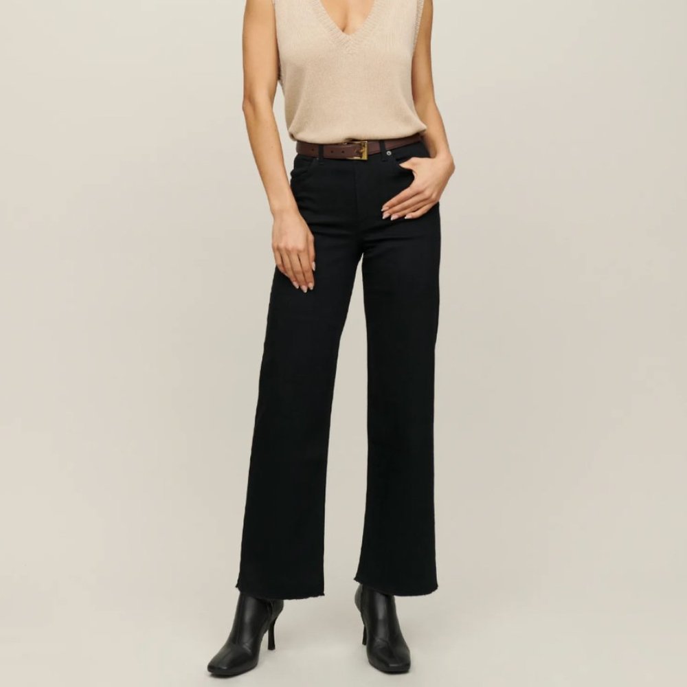Reformation Emma High Rise Wide Leg Jeans Size 25